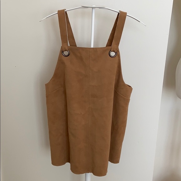 Topshop Tops - TOPSHOP  Faux Tan Suede Strap Top Sz US 4